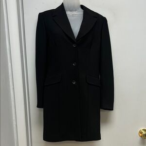 ✨ Caslon Black Longline Blazer Coat | Tailored Minimalist Classic Jacket ✨